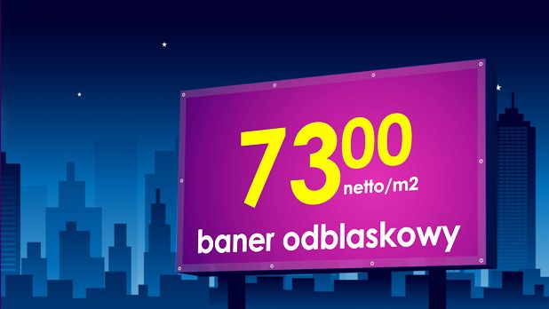 BANER ODBLASKOWY 73,00 PLN
